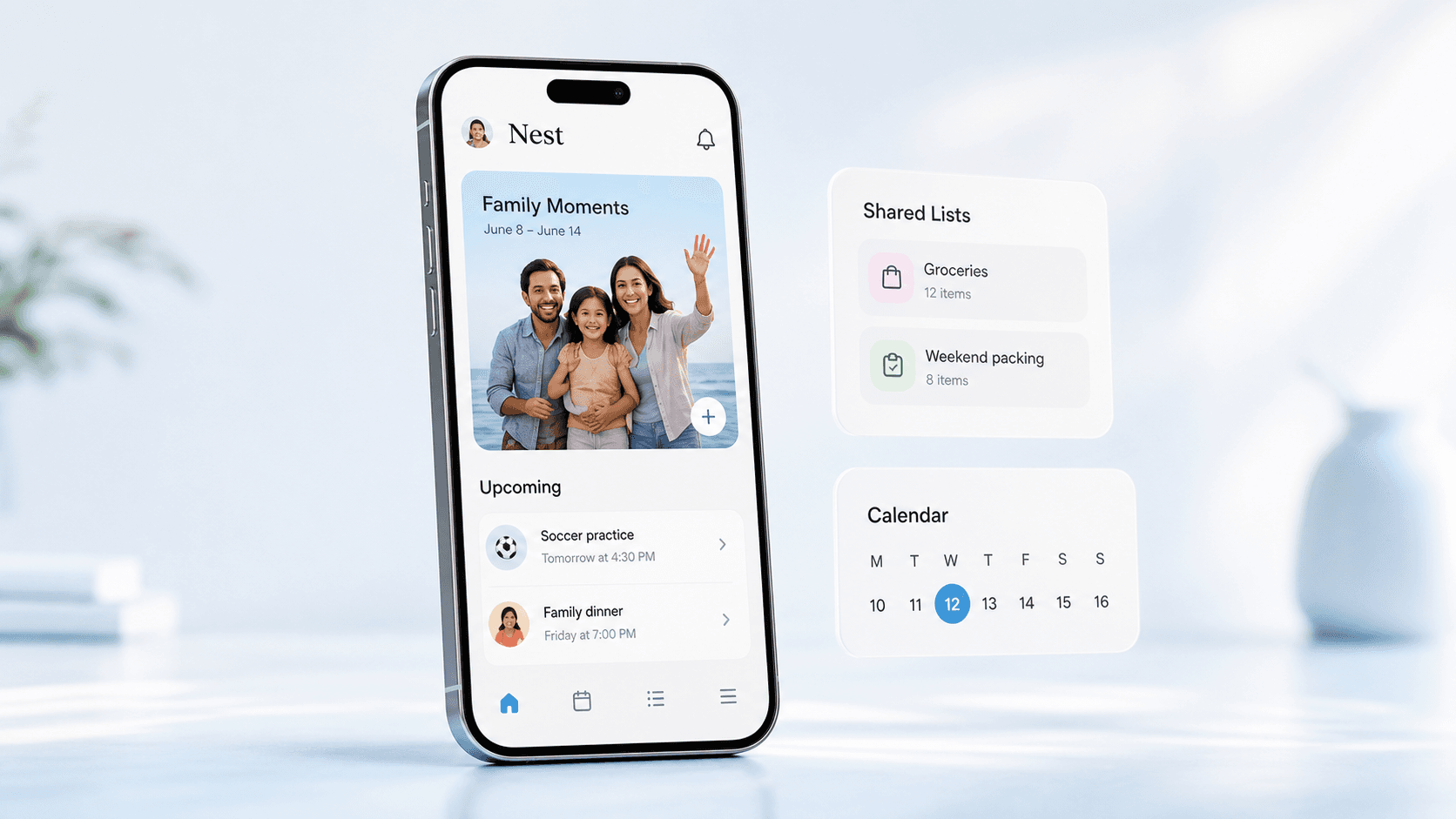 Nest family organizer app